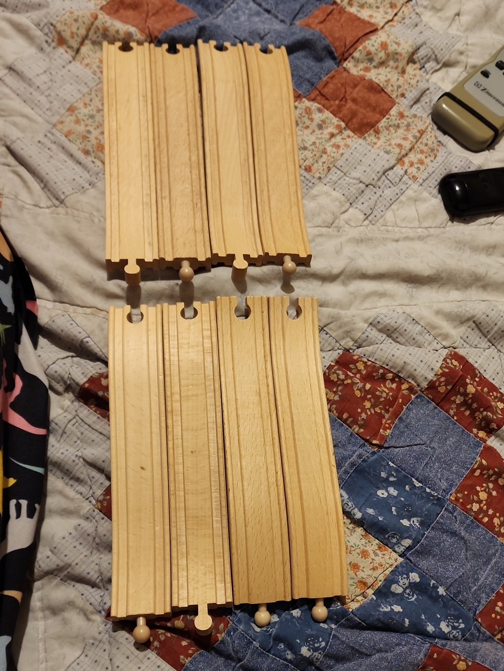 Lot Of 8 Vintage Brio Wooden Incline Hill Tracks